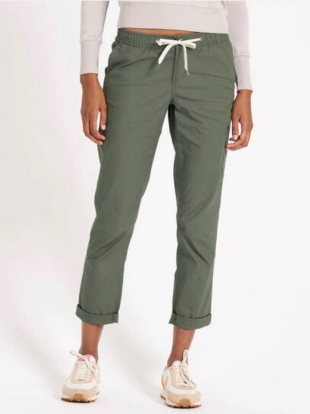 Vuori Women's Army Green Ripstop Canvas Athlesuire Pants Size: XS
